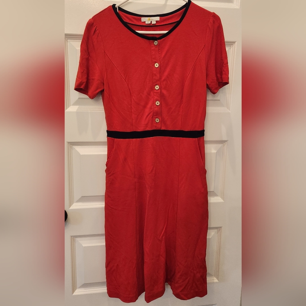 Boden Red Dress 8L